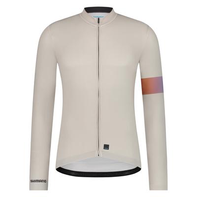M Empfohlen cm Apice Langarm Print Trikot Beige [SHIMANO] (Europäische Größe) Größe 172-178
