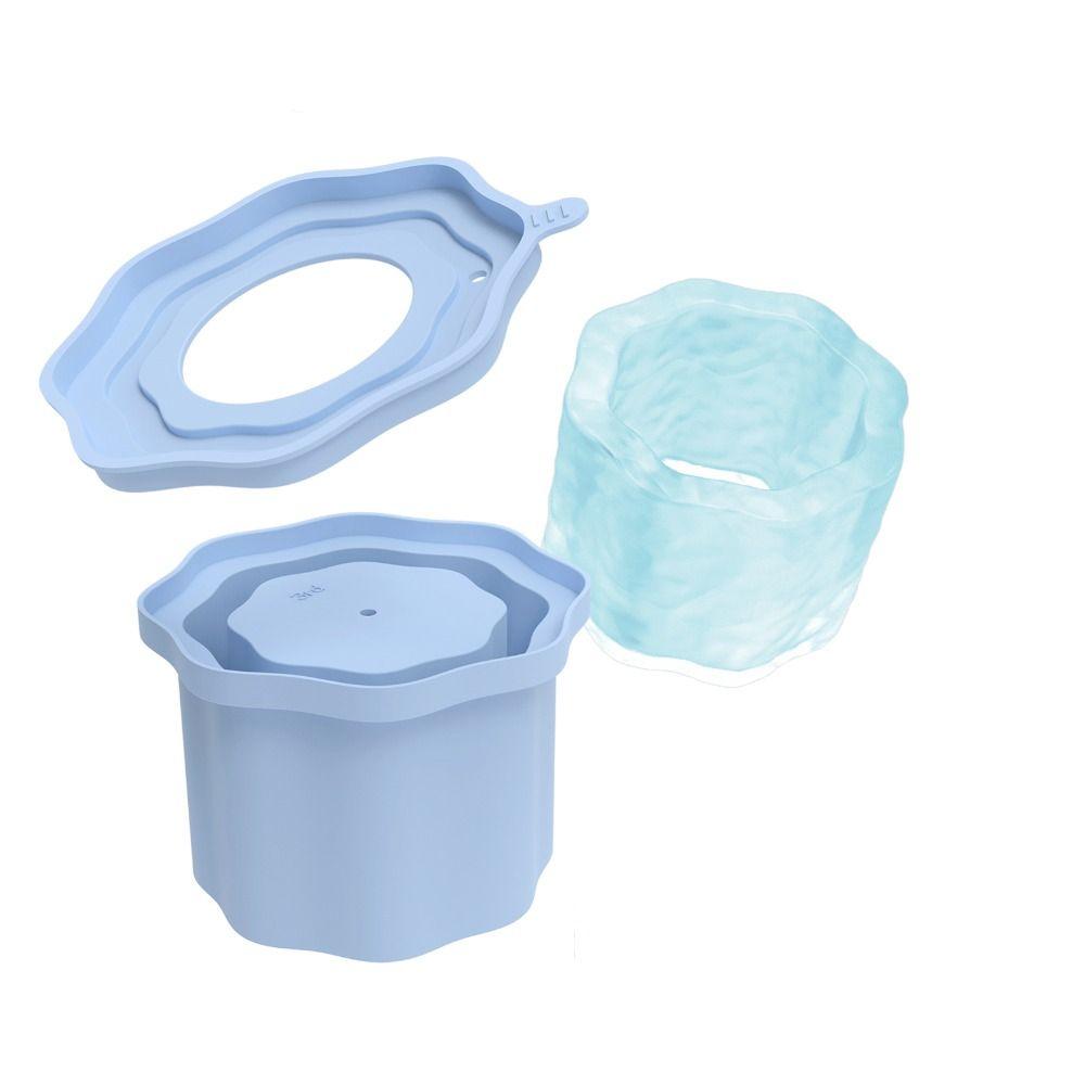 Silicone Silicone Ice Molds with Lid Ice Cube Maker Mold for Stanley Cup 20-40oz