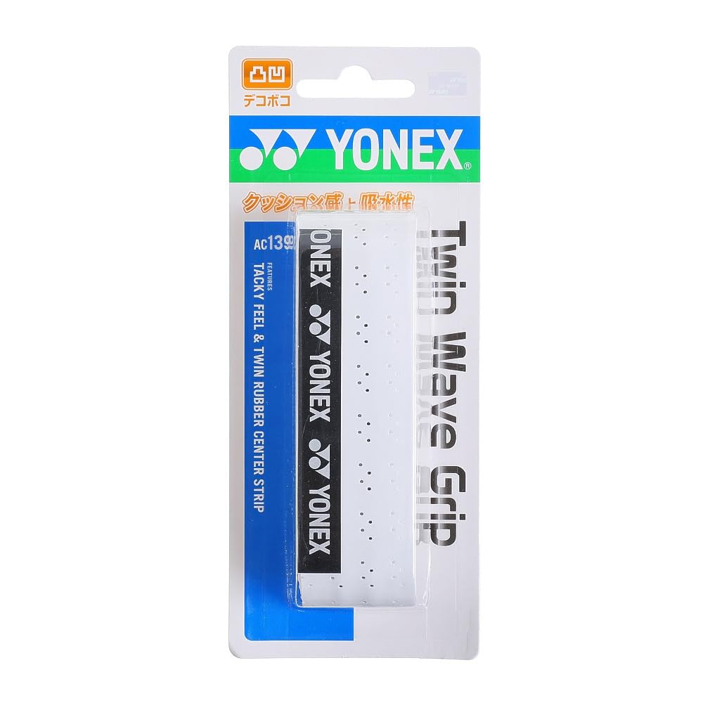 Yonex Twin Wave Grip AC139 White Tennis Grip Tape 011