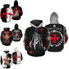 Cross Knight Cosplay Sweatshirt Soft Comfortable Unisex 3d Printed Hoodie Jacket For Medieval Style