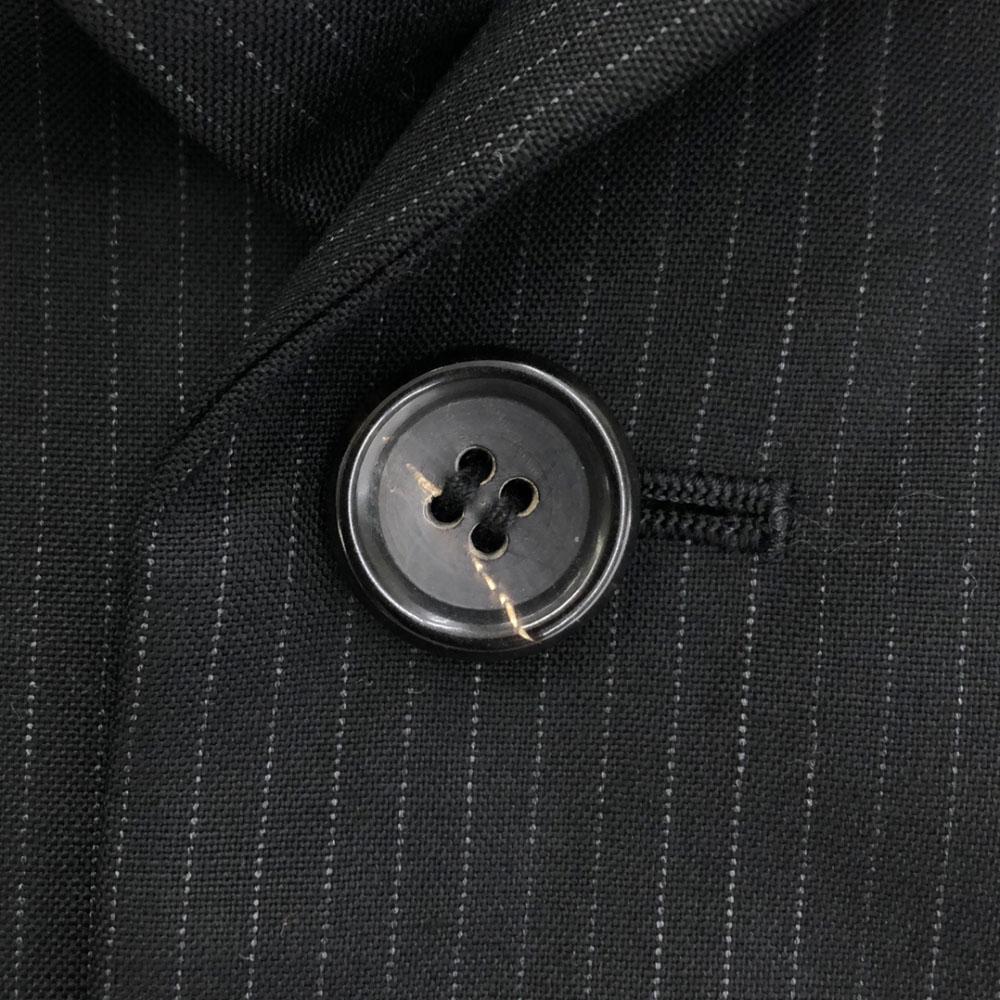 Sunaokuwahara Made In Japan Stripe Tailored Jacket M Black X Gray Lined Women Used