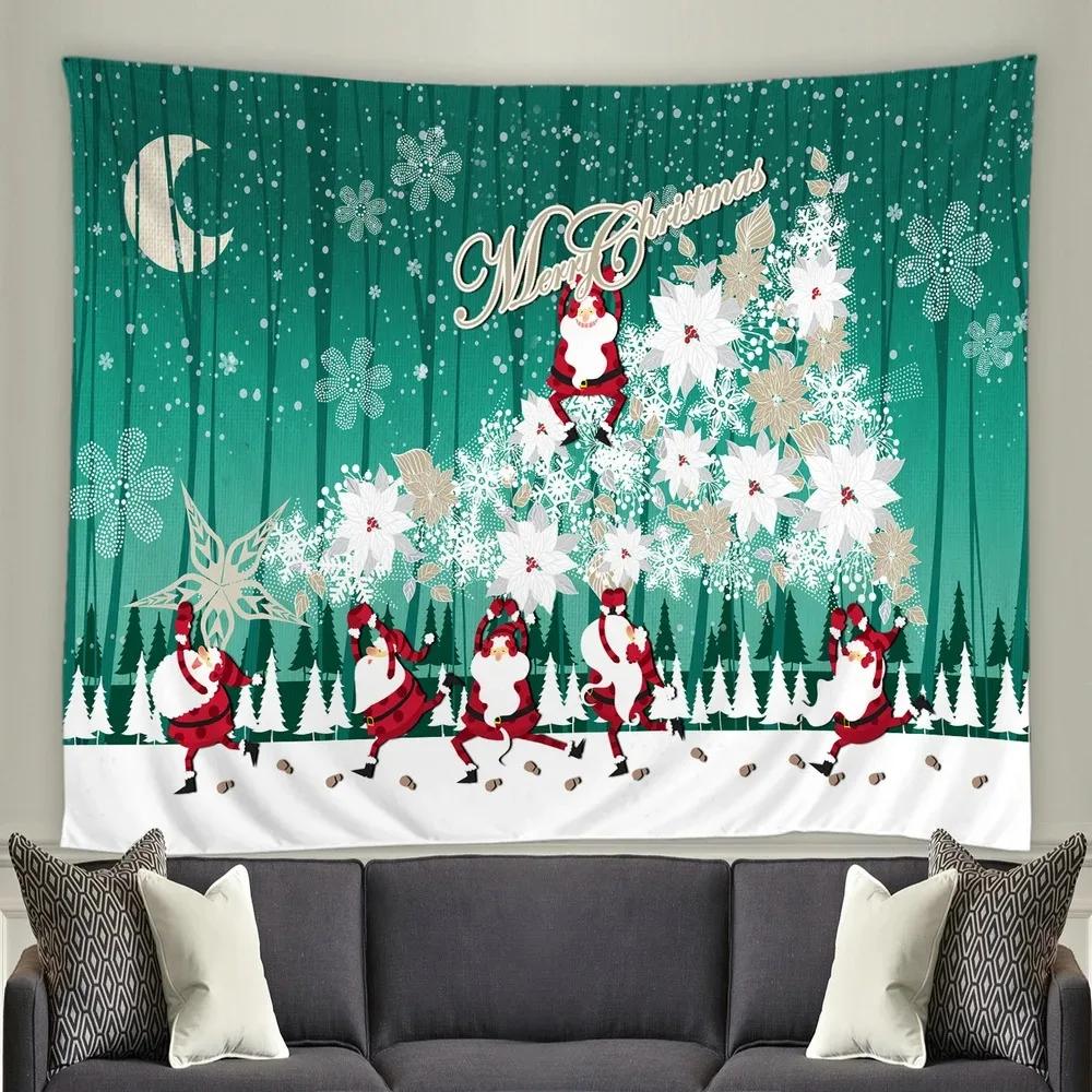 Christmas Decoration Pattern Living Room Bedroom Home Wall Tapestry