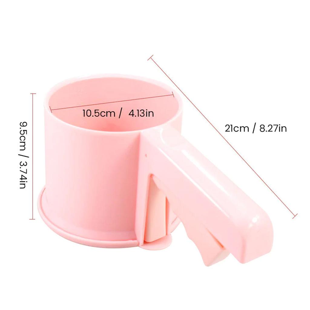 Manual Flours Sifter With Scale Marks Multifunctional Efficient Powder Filter For Indoors