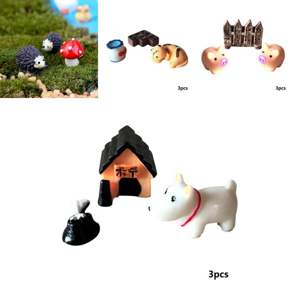 Charming Mini Animals Resin Ornaments For Delightful Fairy Garden Decoration