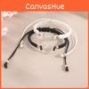 Creative Couple Black And White Bracelet With Hollow Love Heart Design Adjustable Alloy Bracelet