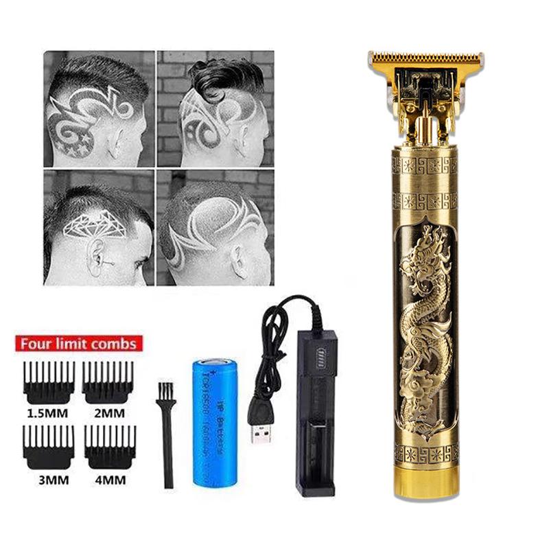 With Box Hair Clipper Charger Professional Electric Hair Trimmer 0mm Baldheaded Cutter Beard Shaving Precision Finishing Hair Cutting Machine