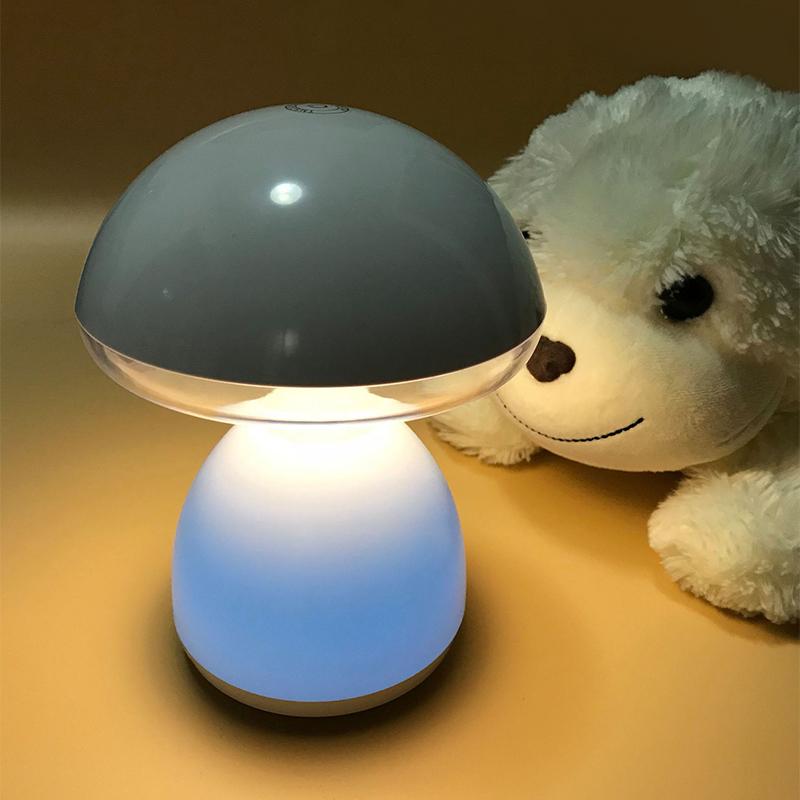 LED Pilz Kleine Tisch Lampe Tragbare USB Lade Dimmbare Blume Knospe Lampe Schlafzimmer Nacht Lampe