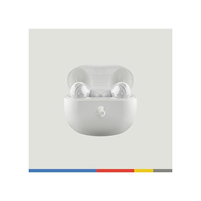 Ecouteurs sans fil - SKULLCANDY - Rail ANC - Bluetooth - Blanc - Réduction active du bruit