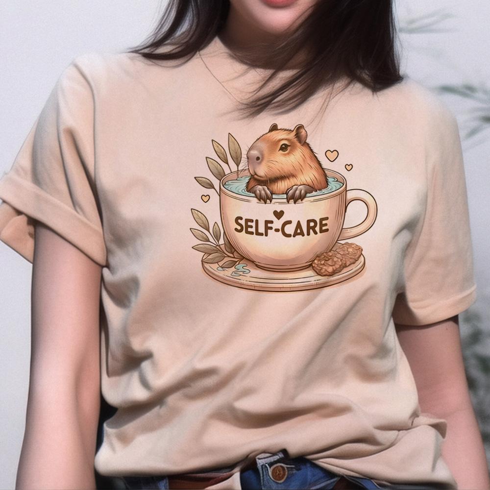 Capybara Top Women Graphic Summer Anime Tshirts feUnisex Comic Funny Unisexga Clothing
