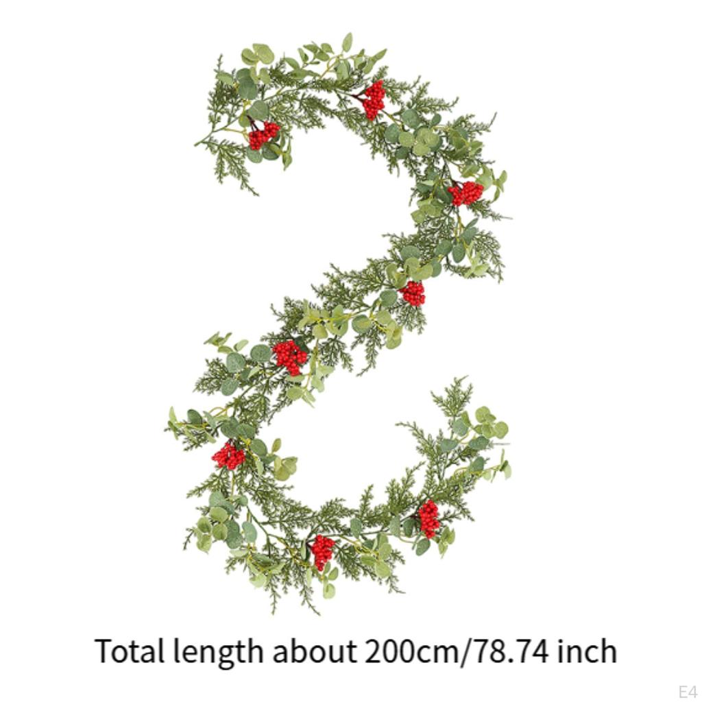 Artificial Christmas Garland Pendant Cascading Winter Greenery for Hotel Home