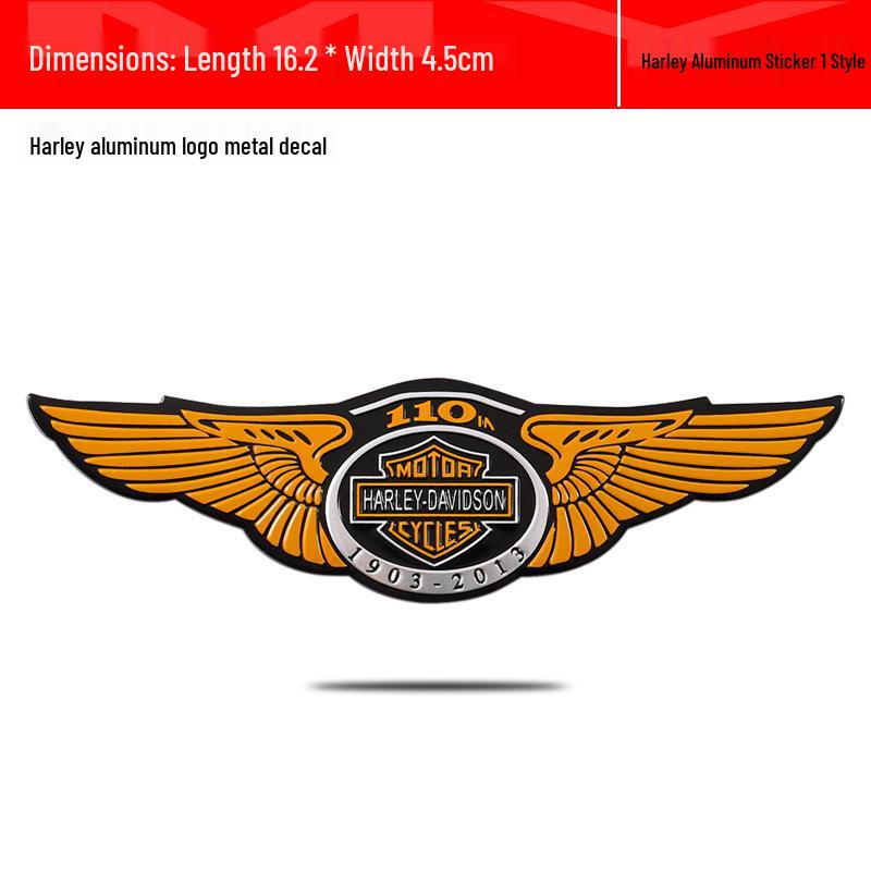 Skull Design Metal Emblems & Stickers for Harley-Davidson Bikes, Motorcycles & Cars: Aluminum Emblems & Stickers for Modifications.