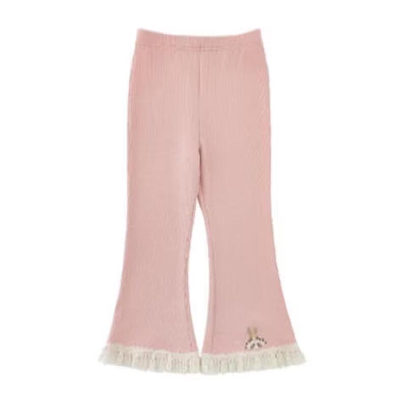 YouYou Girls' Elastic Rabbit Flare Pants