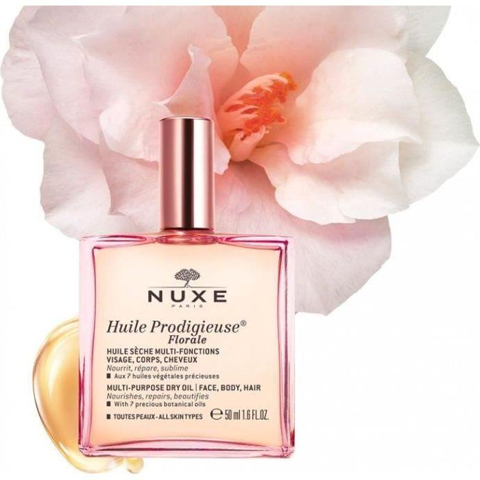 Huile Sèche - NUXE - Huile Prodigieuse Florale - 50ml - Sans Parabène - Tous Types De Peau