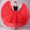 720 Degree Chiffon Skirt Women Long Skirt Dancers Practice Wear Solid Colour Ballet Gypsy Professional Stage Dance Dresses