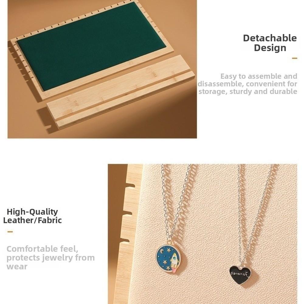 Solid Wooden Necklace Hanging Rack Multi-Functional Jewelry Display Frame Jewelry Organizer