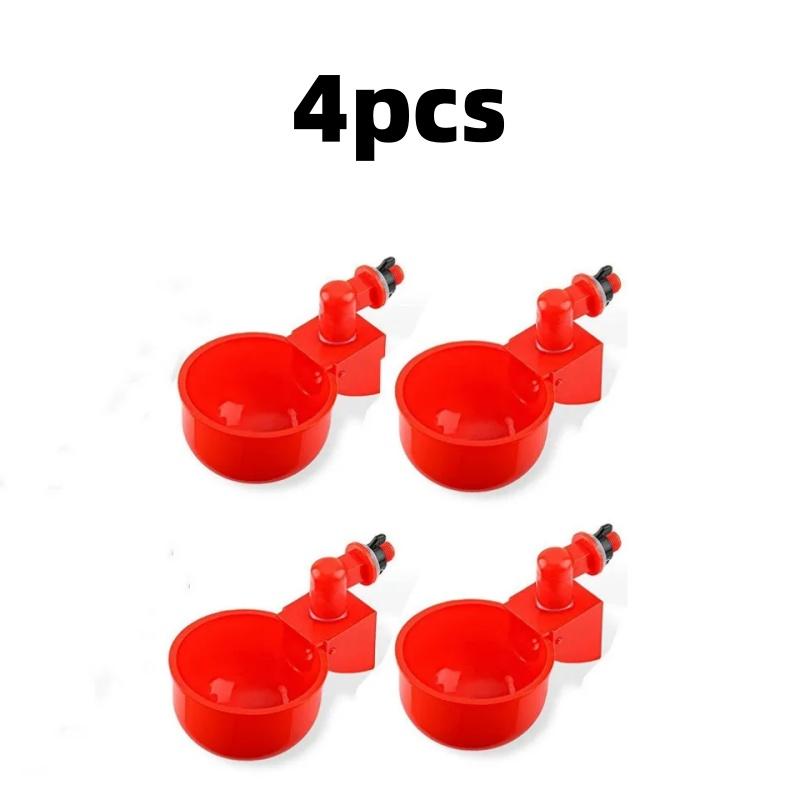 6pcs Poultry Water Dispenser Chicken Goose Universal Automatic Drinker Plastic Water Feeder Quail Drinker Farm Yard Accessories