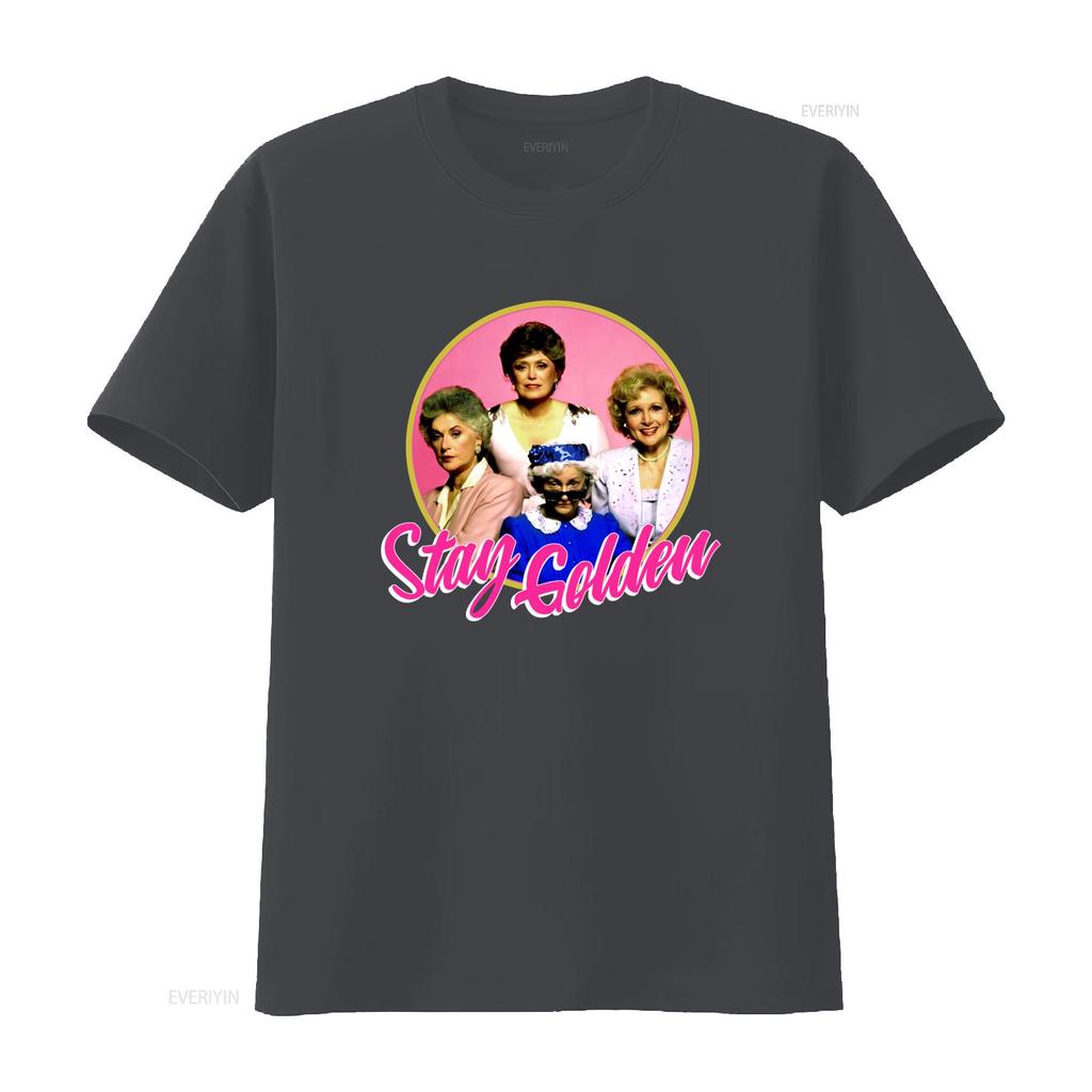 The Golden Girls Stay Funny Television Show Unisexs T Shirt New L Vintage Washed Streetwear Slightly Soft Breathable Fashion