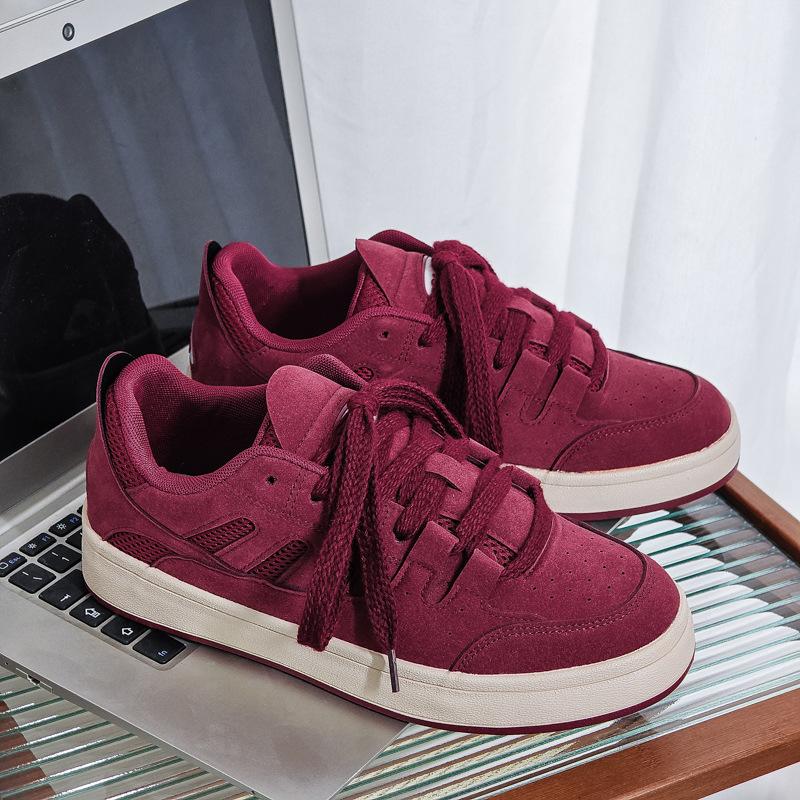 Men's Shoes Trendy Shoes 2 Board Shoes Men's Versatile Niche Angola Red Board Shoes Men