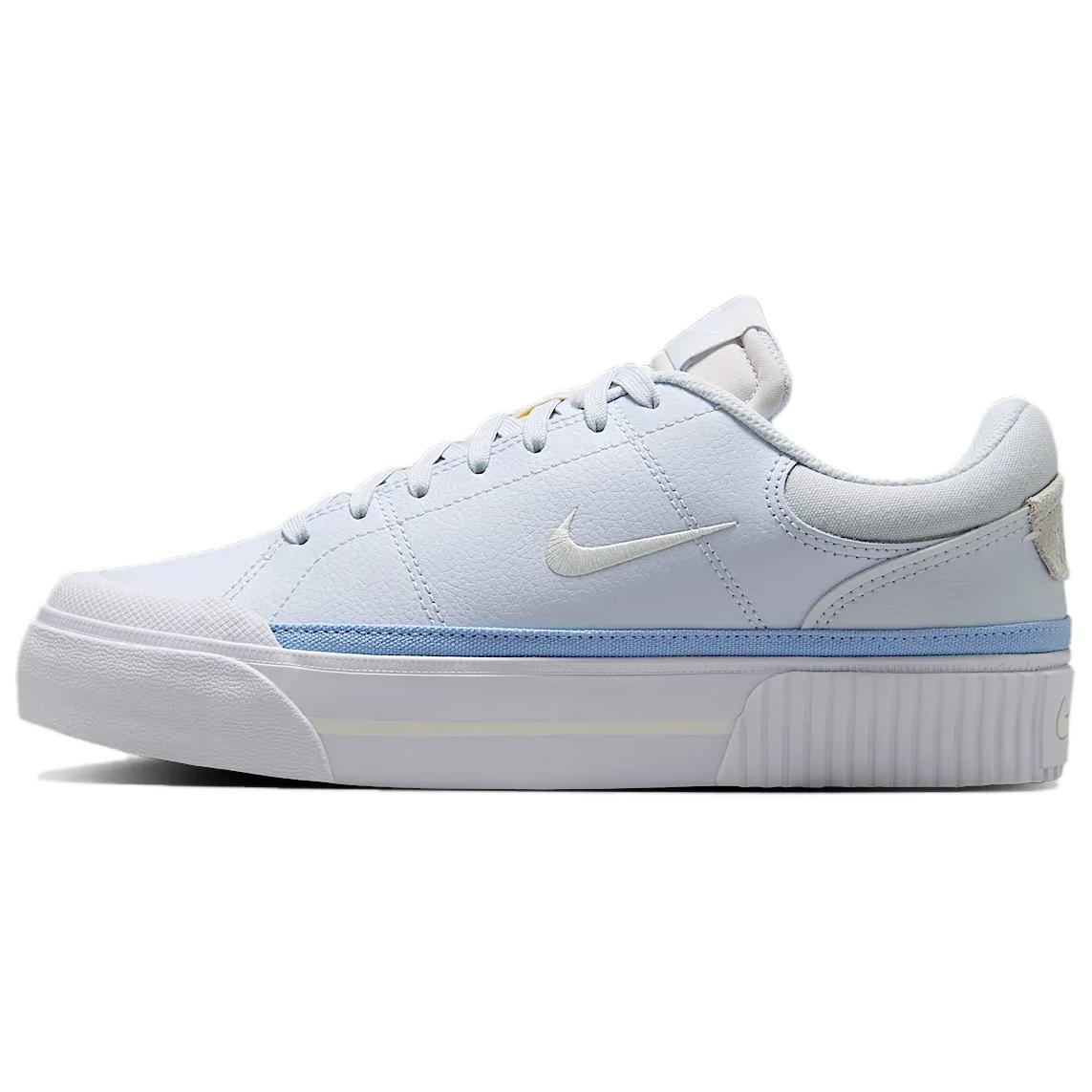 

Nike Court Legacy Anti Slip Wear Resistant Low Top Skateboard Shoes Women s Light Blue Sneakers FV5526-001 41 светло-синий