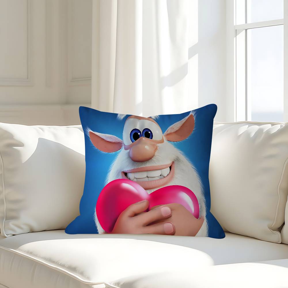 Cute Cartoon B-Booba Pillow Case Removable Washable Cushion Cover – All-Season Soft Linen