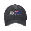Vintage Australia Flag Australian Pride Baseball Caps for Unisex Women Distressed Washed Sun Cap AUS Outdoor Summer Gift Caps Hat