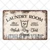 Segni Targa Retro per Lavanderia Segno Pittura su Latta Vasca Idromassaggio Bagno Metallo Poster Adesivi Murali Vintage Decorazione Casa Piatti 20x30cm