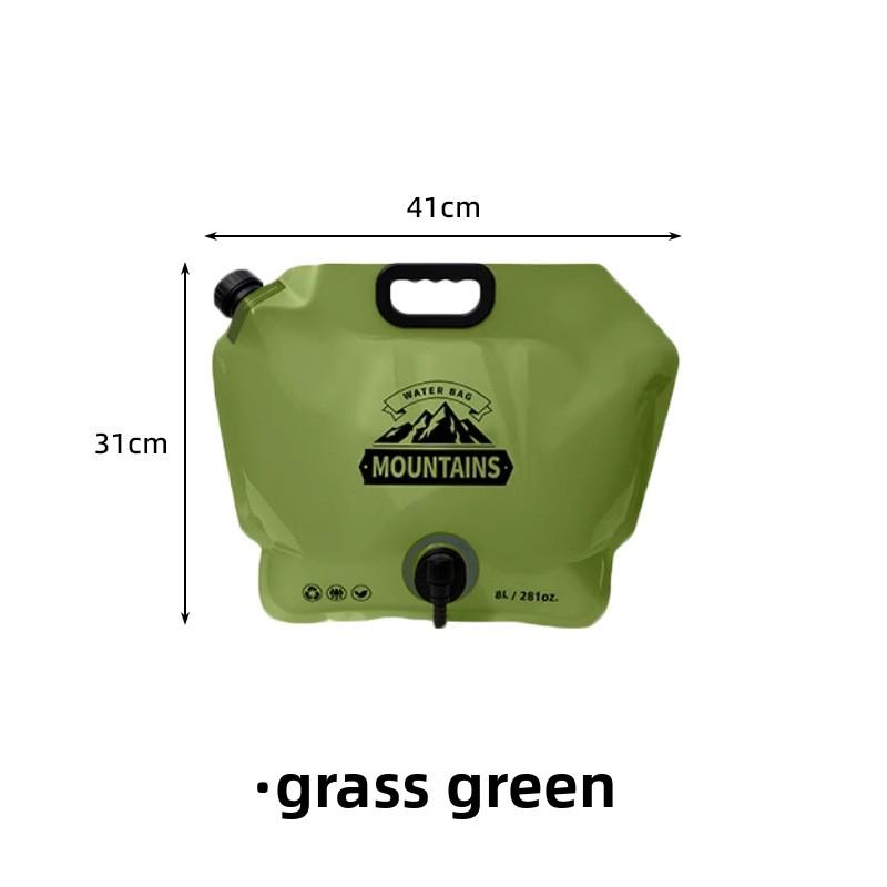 

Портативная складная сумка для хранения воды большой емкости для кемпинга и занятий спортом на открытом воздухе 8L with faucet зелёный