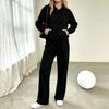 Women's Casual Hoodie Sweatpants 2 Piece Set with and Pockets Athletic Tracksuit