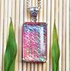Lab-Created Opal Pendant Monarch 74 ct 925 Sterling Silver Emerald Cut October Birthday Birthstone