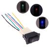 Universal Auto Car Power Window Switch Lifting Switch 5 Pin DC 12V 20A Blue/Red/Green Light Color And Harness