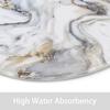 Marble Bathroom Sets With Shower Curtain And Rugs And Accessories, Abstract Grey Gold White, Modern, Gray Bathroom Decor Set