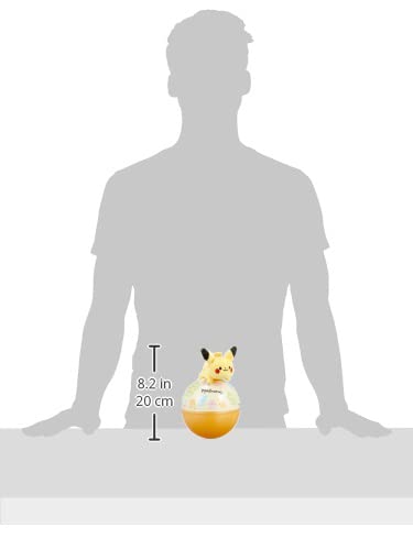 Toy Royal Monpoke Rolly Chime (Pikachu/Pokémon) Trezire vărsare (Zrăgănitoare detașabilă/lavabilă manual) Păpușă Jucărie pentru copii 0 ani