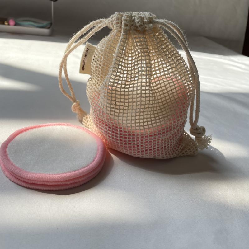 Cotton Mesh Net Bag Double Drawstring Storage Pouch for Vegetables Fruits Toys Sundries Household Organizer Household items