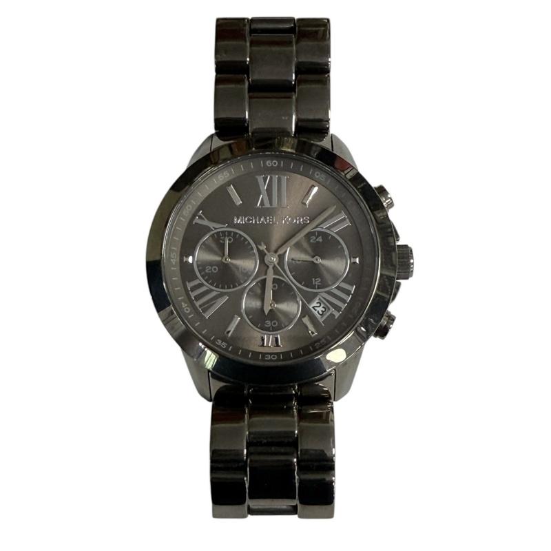 

Женские кварцевые часы Michael Kors MK6303 Ritz с хронографом, корпус и браслет цвета розового золота, инкрустация кристаллами чёрный