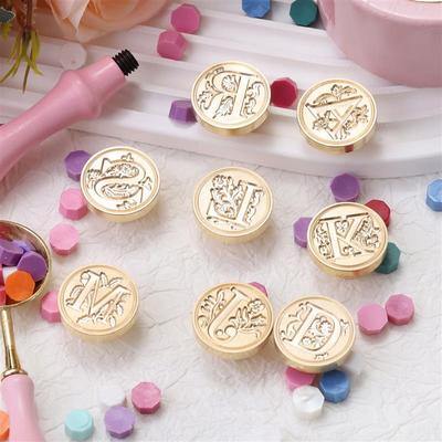 Wachssiegel Kupferkopf Schnörkel Vintage 26 Buchstaben DIY Scrapbooking Vintage Wachssiegelstempel Einladung/Umschlag Geschenk