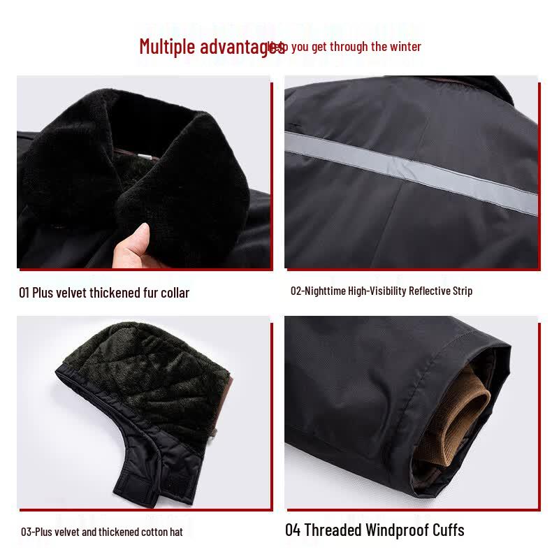 Herfst/Winter Zware Waterdichte Werk Parka
