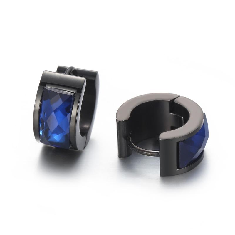 Fashion Women Men Silver Color Gold Stainless Steel Round Circle Earrings Piercing Jewelry