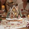 Winter Snowman Table Centerpieces Acrylic Christmas Decor, Gingerbread House Tree Ornaments, Holiday Home Decorations Waterproof Desktop for