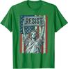 American Flag Resist Resistance Statue Of Liberty Unisex T-Shirt