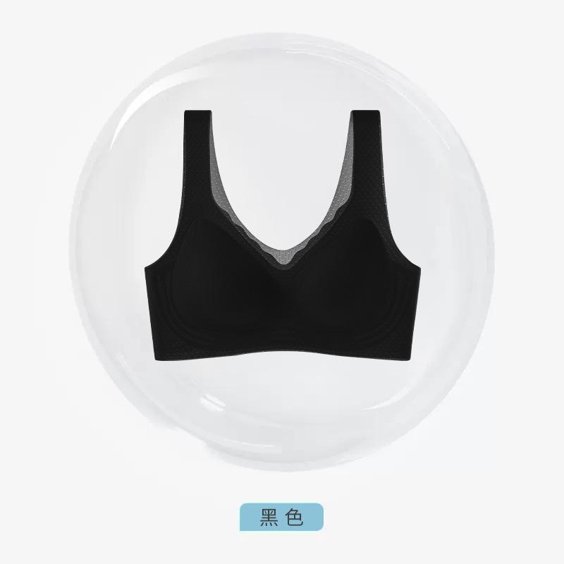 Traceless no steel ring women gather and close sub-breasts fixed cup soft support sports bra breathable bra summer thin
