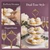 Crown Handle Cupcake Display Holder 2 Tiers 3 Tier Tiered Fruit Plate  Cake Stand Assembly