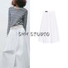 Spring New Women's Clothing Fashion Style A- Line Single-Breasted Strap with Pleated Mid Waist Midi Dress 3067405