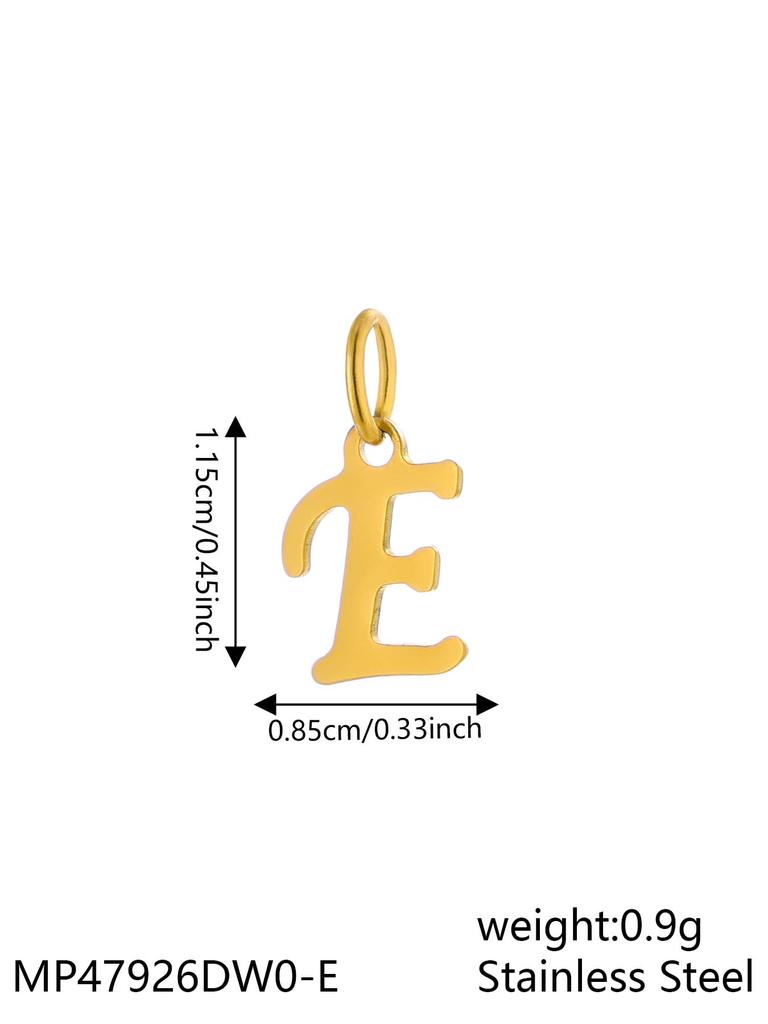 CARLIDANA INS New Fashion Initial Charm Stainless Steel 18K Gold Plated Letter Pendant Alphabet Necklace for DIY Jewelry