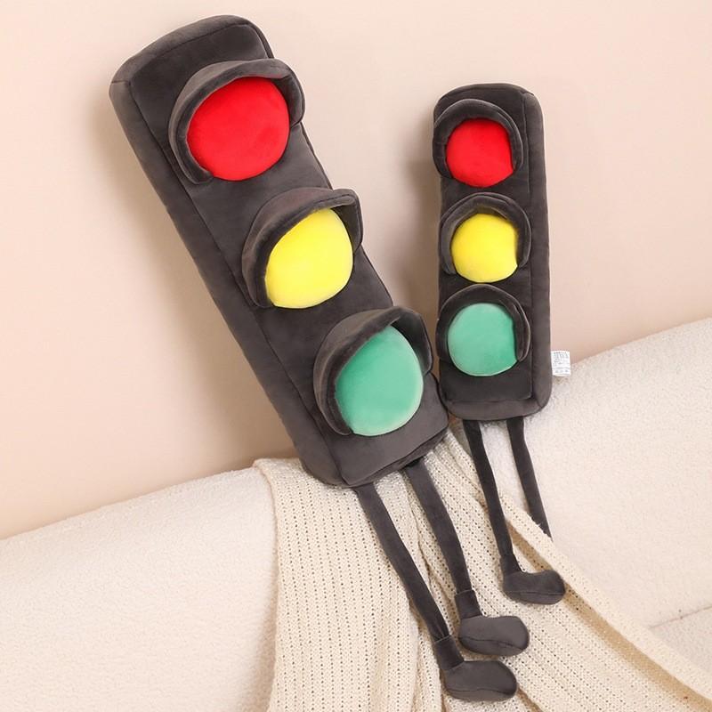 Realistic Red Green Light Plush Toy For Kids Educational Traffic Teaching Tool 55cm 80cm 100cm