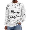 Men's Christmas Hoodless Neck Pullover Sweatshirt, for Him