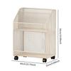 Rolling File Cart Mobile Bookcases Storage Bin Multifunction Under Desk File