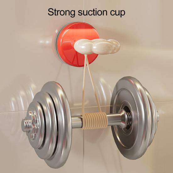 Suction Cup Hook No Drill Reusable Holder Push-to-Lock Vacuum Seal Hook Strong Load-bearing Capability Hanger for Bathroom Kitchen