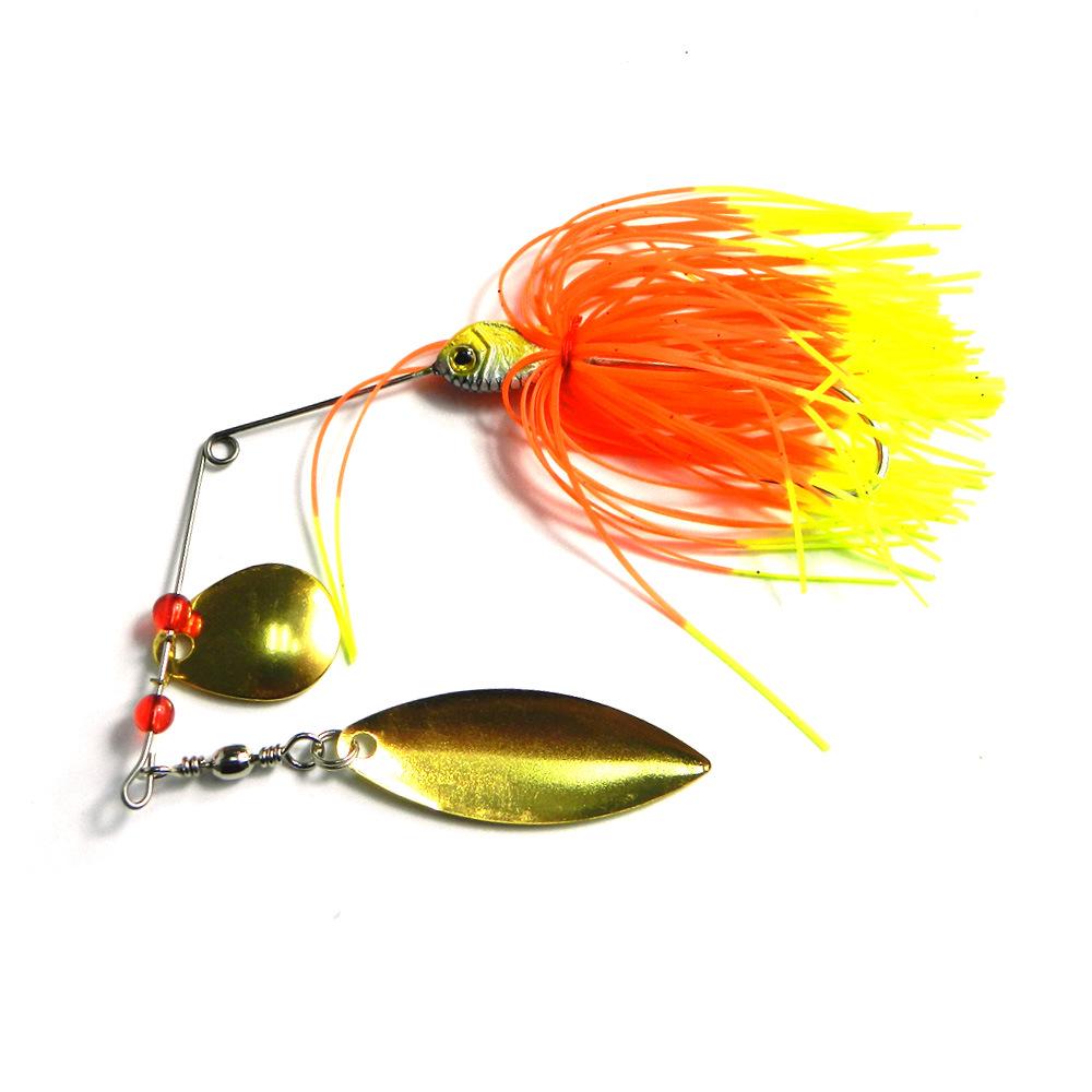 HENGJIA Fishing Lure 15g Metal Spinnerbait with Noise Maker