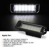 2x Number License Plate Light Lamp No Error 18SMD LED 12V 6500k White for VW Golf MK4 MK5 MK6 Passat Polo CC Eos Car Accessories