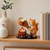 Campfire Candle Holder Animal Tealight Holder Durable Resin with Cat Cute Fox